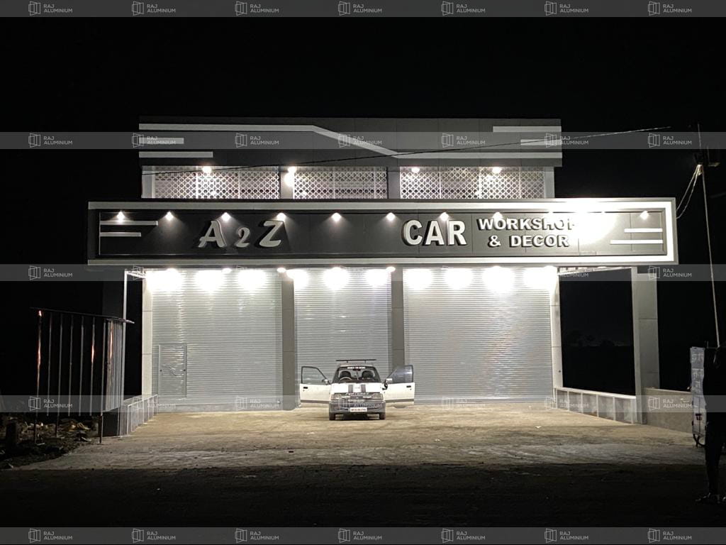 Aluminium and Glass Projects in Indore - Commercial ACP Work