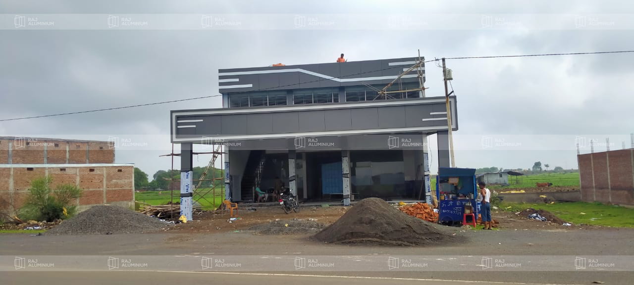 Aluminium and Glass Projects in Indore - Commercial ACP Work